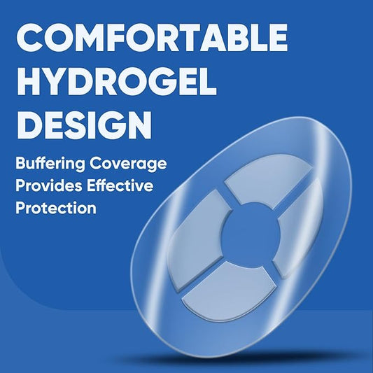 Hyggear Bunion Cushions, Bunion Pain Relief Pads for Protection Against Shoe Pressure and Friction, Self-Adhesive & Water-Resistant, Fits Shoes