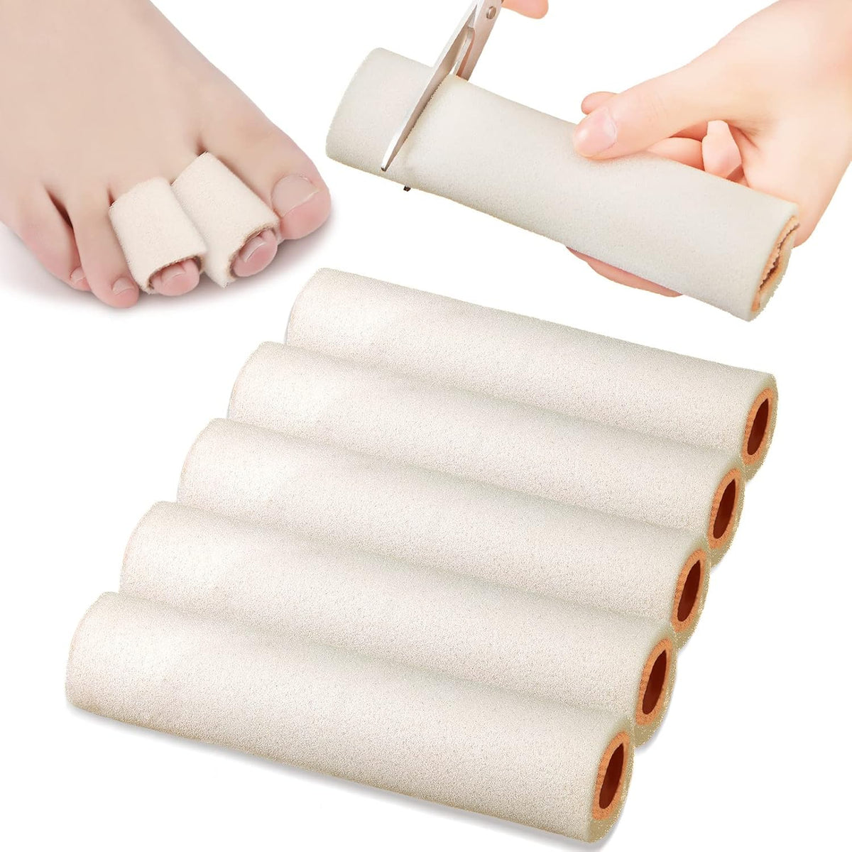 Hyggear™ Hammer Toe Fix - Hammer Toes Sleeve with Overlap Medium Size Roll, Sponge Toe Protectors for Hammer Toes - 23329353031