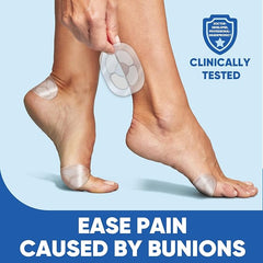 Hyggear Bunion Cushions, Bunion Pain Relief Pads for Protection Against Shoe Pressure and Friction, Self-Adhesive & Water-Resistant, Fits Shoes